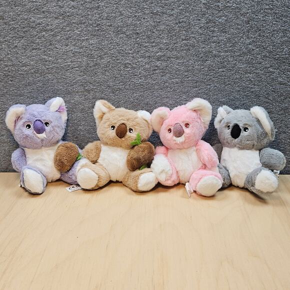 OUOZZZ Koala Family with 4 Babies Plush Playset Animals Stuffed Gift  Toddler - Picture 8 of 14